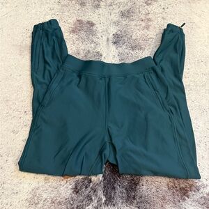 Lululemon teal fleece lined joggers